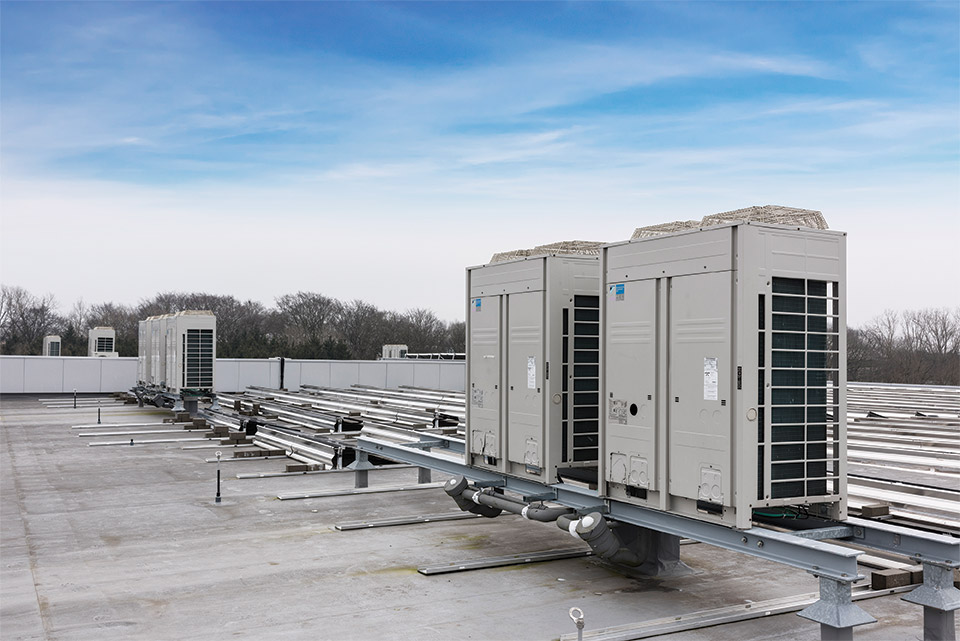 units on rooftop