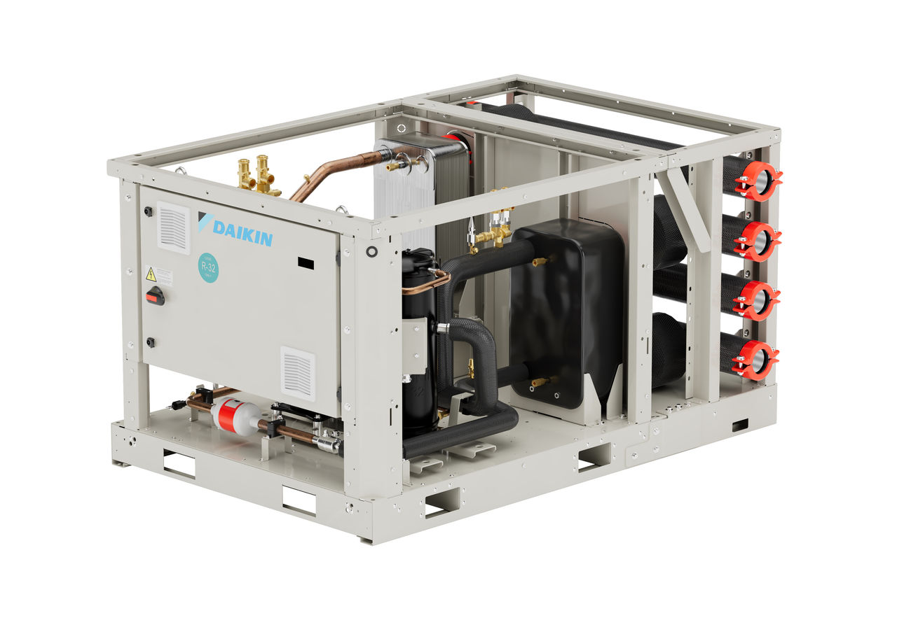 Daikin's New modular water to water heat pump design