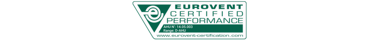 Daikin AHU's quality assurance certifications logos