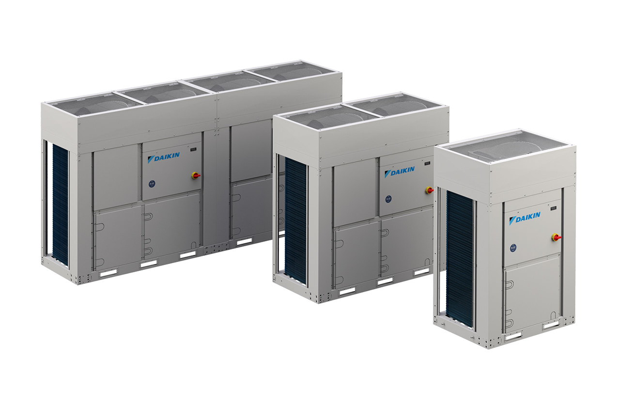 Groupe d’eau glacée compact Inverter au R-32 64 à 90 kilowatts